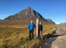 West Highland Way walkers by Buachaille Etive Mòr