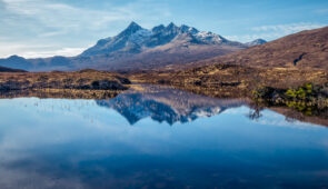 View over the Cuillin Hills on Skye