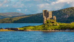 Ardvreck Castle on Loch Assynt