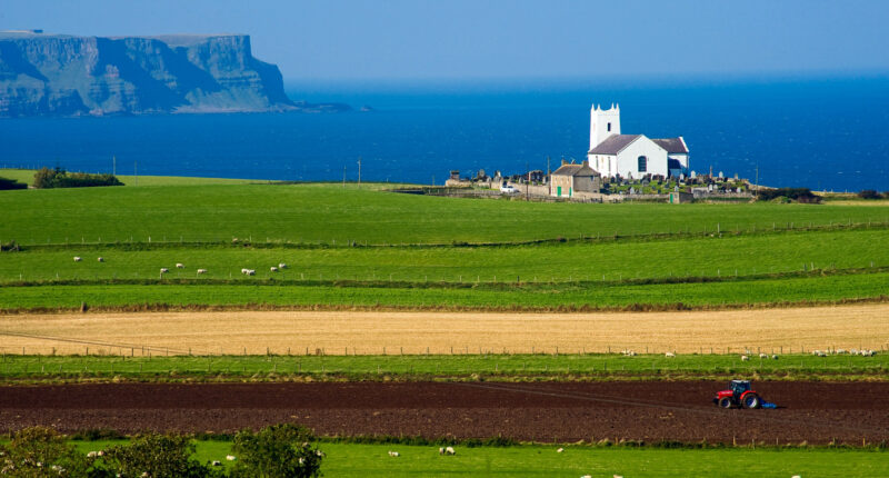 Ballintoy Church on the Causeway Coast Way