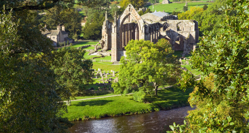 Bolton Abbey in Wharfedale, North Yorkshire