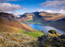 Scafell Pike and Wastwater in Wasdale Valley