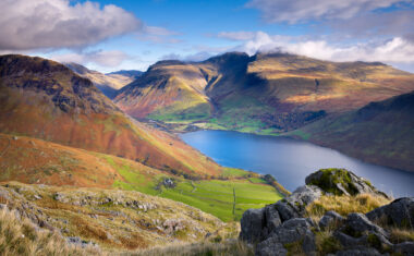 Scafell Pike and Wastwater in Wasdale Valley