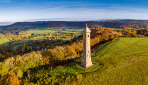 Views of the Tyndale Monument on the Cotswold Way
