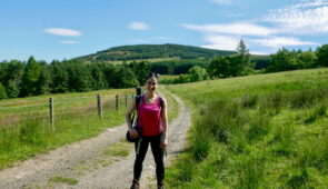 Katia from the Absolute Escapes team walking from Acharn to Aberfeldy (credit - Katia Fernandez Mayo)