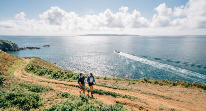 Walking on Herm Island (credit - Visit Guernsey)