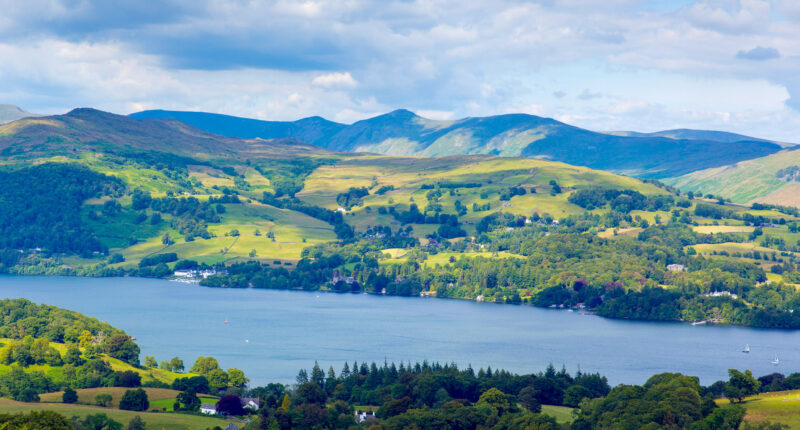 Lake Windermere in the Lake District National Park