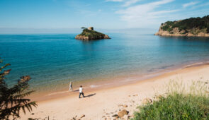 Portelet Bay on the Jersey Coastal Path
