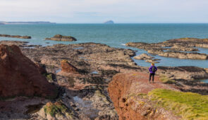 The coastline near Dunbar