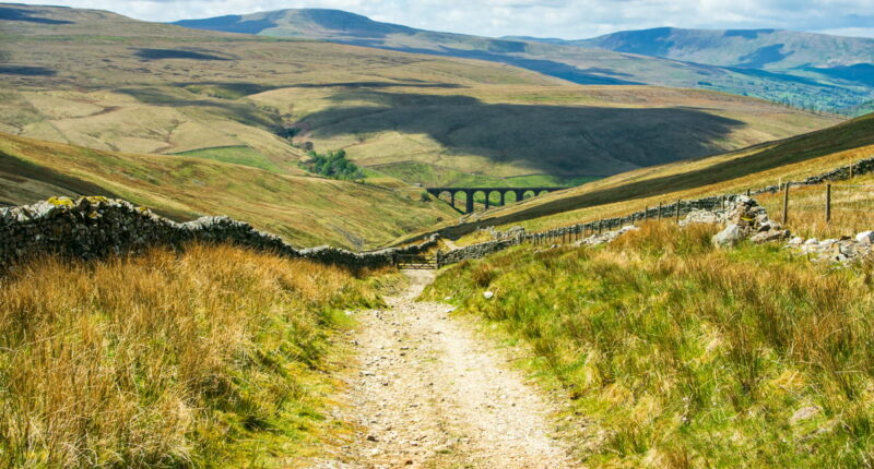 Dales Way near Arten Gill Viaduct (credit - S. R. Miller)