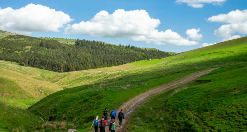 The Absolute Escapes team walking the St Cuthbert's Way (credit - Scott Smyth)