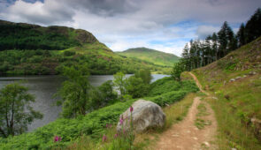 The Southern Upland Way along the banks of Loch Trool