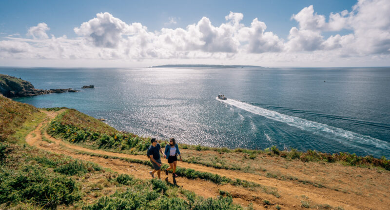 Walking on Herm Island