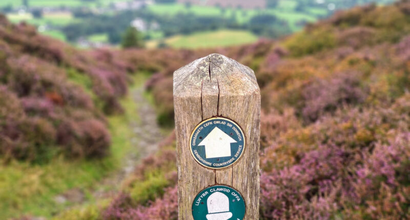 Offa's Dyke Path signpost