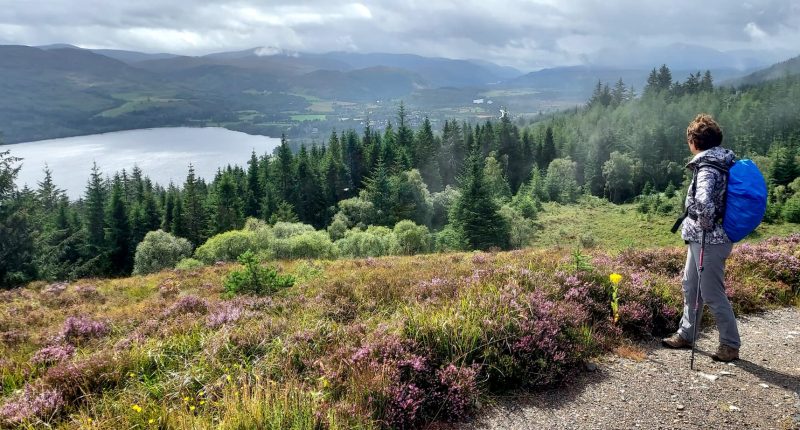 An Absolute Escapes client walking the Great Glen Way (credit - Elisabeth Olleon)