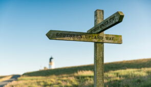 Signpost on the Southern Upland Way