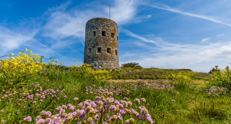 A Guernsey loophole tower found all along the coast