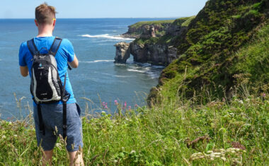 Scott from Absolute Escapes on the Berwickshire Coastal Path