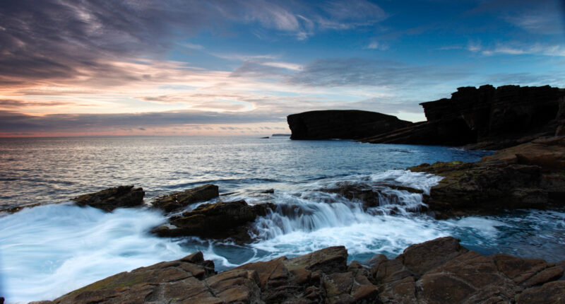 The coastline at Yesnaby, Orkney