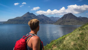 Views of The Cuillin across Loch Scavaig