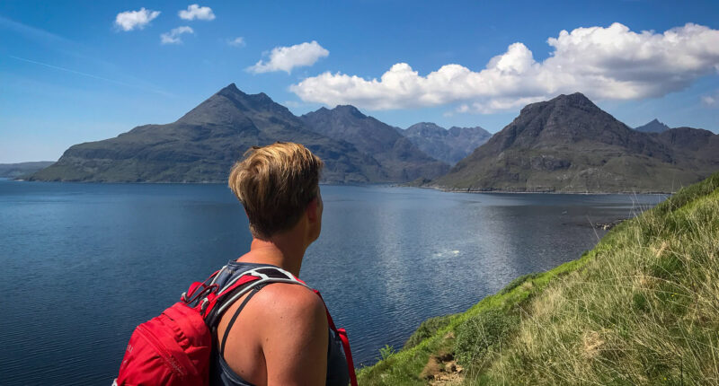 Views of The Cuillin across Loch Scavaig
