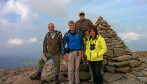 Absolute Escapes clients at the Cairn Gorm mountain summit (credit - Otto Meijer)