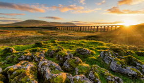 Sun set at the Ribblehead Viaduct (credit - Daniel Kay)