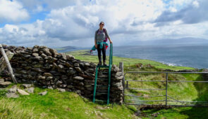 Katia from Absolute Escapes walking from Dingle to Dunquin