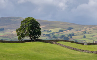 View of rolling hills near Hawes