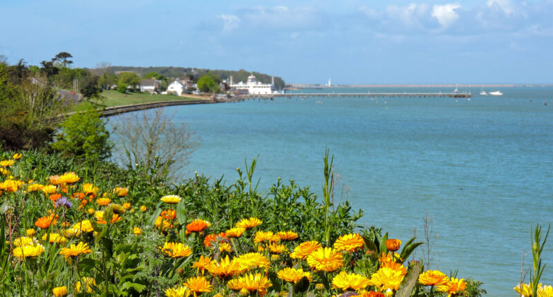 Coastal scenery between Cowes and Yarmouth