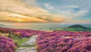 North York Moors at sunset