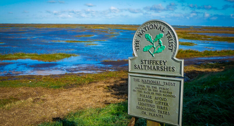 Stiffkey Saltmarshes on the Norfolk Coast Path