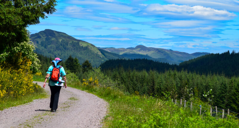 Walking from Drymen to Aberfoyle