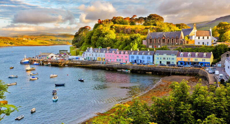 Portree, the capital of Skye