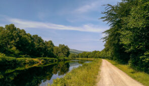 Canalside path on the Great Glen Way