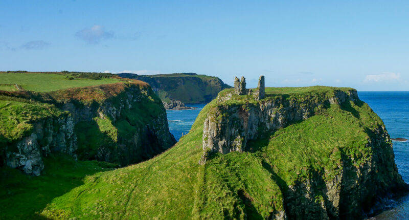 Dunseverick Castle on the Causeway Coast Way