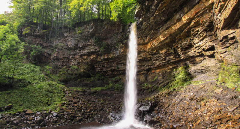 Hardraw Force, the longest single drop waterfall in England