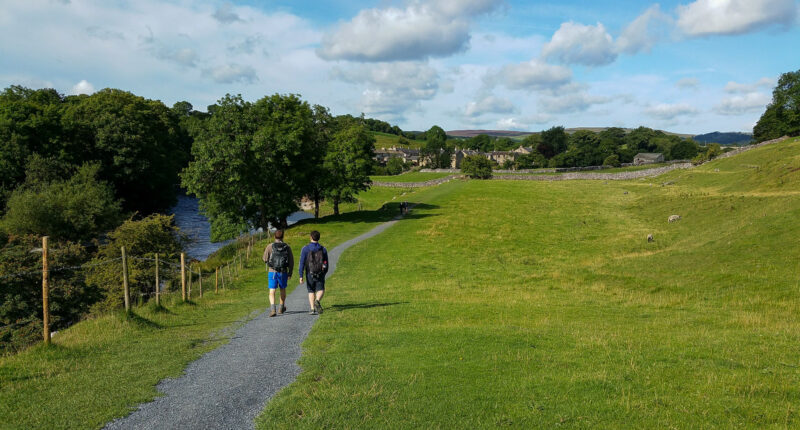 Hikers on the Dales Way