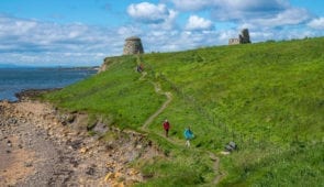 Newark Castle on the Fife Coastal Path