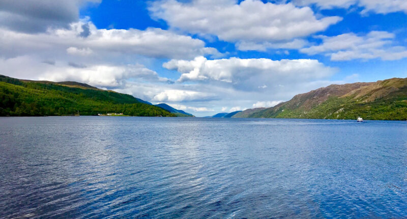 Views over Loch Ness from Dores Beach