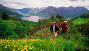 Walkers on the Great Glen Way