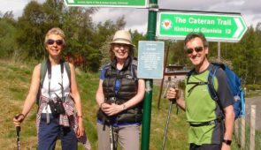 Absolute Escapes clients walking the trail (credit - John North)