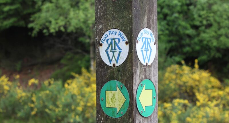 Rob Roy Way signpost