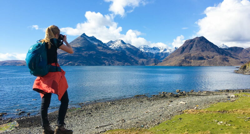 Zoe from the Absolute Escapes team on her walk from Sligachan to Elgol