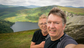 Absolute Escapes clients walking the Wicklow Way