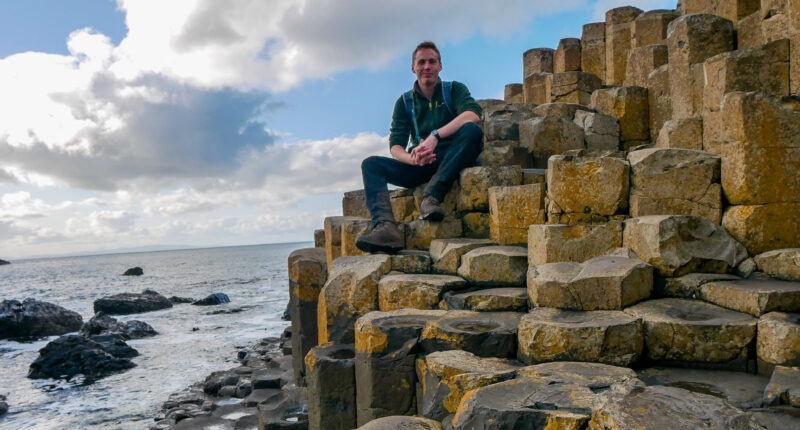 Giant's Causeway - James from Absolute Escapes team on the Causeway Coast Way