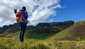 Hiker on the Skye Trail