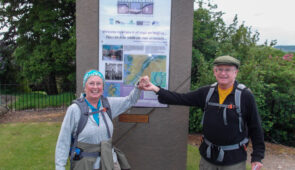 The official end point for the Great Glen Way in Inverness