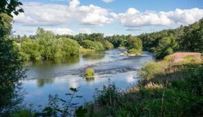 The Tweed River on the Melrose to Jedburgh section (credit - our client, Bob Siegel)