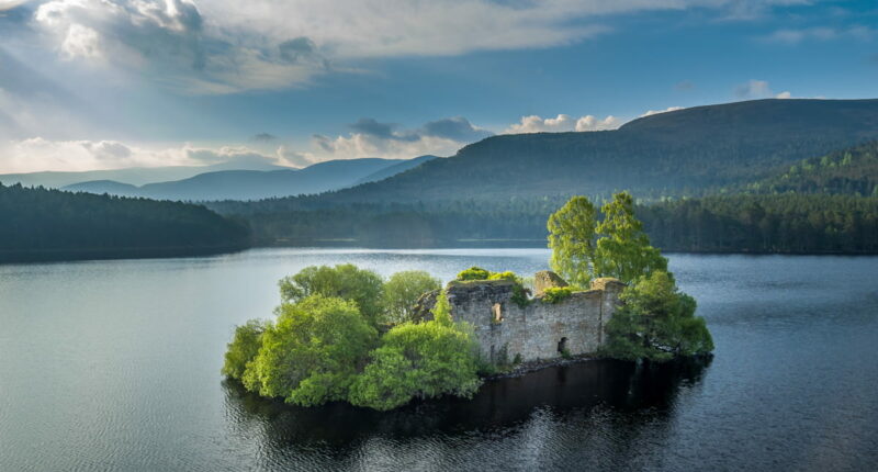 Views over Loch an Eilein (credit - Airborne Lens, VisitScotland)